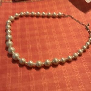 Pear necklace multi sizes of pearls 9 inches